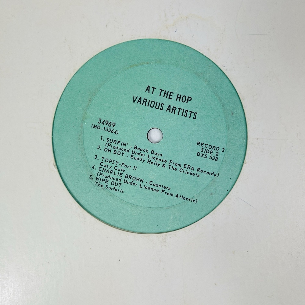 At The Hop Various‎ Artists Record 3 Vinyl LP Teen Beat Surfin Charlie Brown